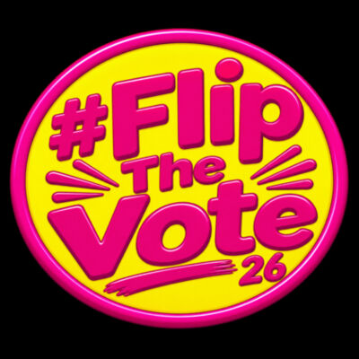 Flip The Vote 26 - UFlex Snap Back Trucker Cap Design